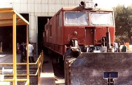 South Africa ISCOR Loco Slew test