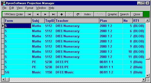 ByronSoftware - Projection Manager Screen 2