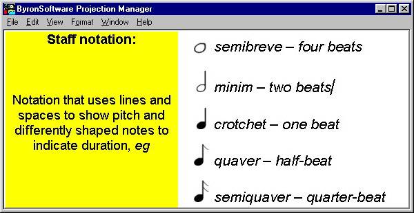 ByronSoftware - Projection Manager Screen 4