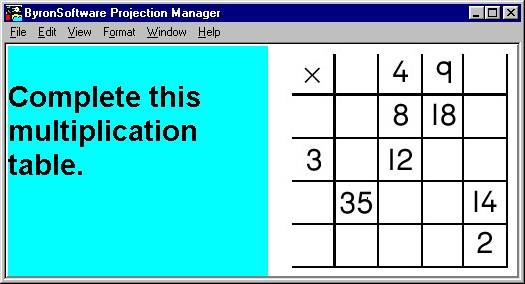 ByronSoftware - Projection Manager Screen 7